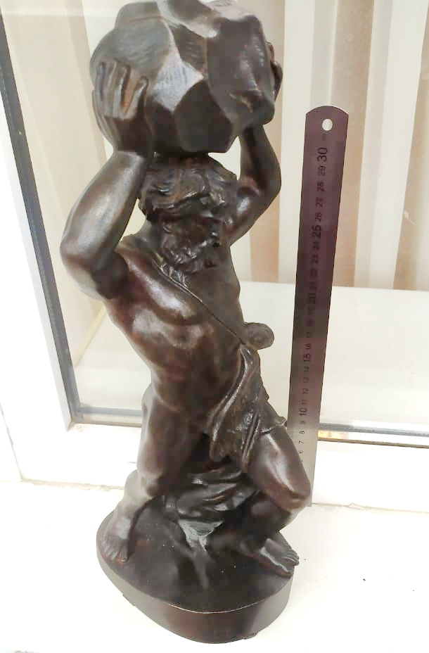 чугунная статуэтка Геракл, Касли, 1953 год  коллекционная фото 5