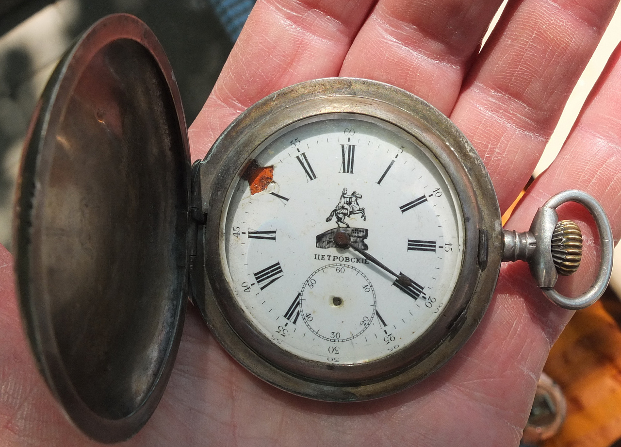 серебряные часы Петровские, серебро 84 проба, Императорская Россия фото 5