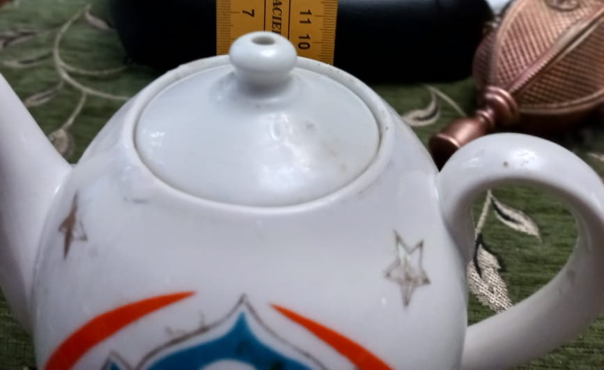 фарфоровый заварочный чайник агитационный, с серпом,молотом, звёздами, агитационный фарфор фото 7