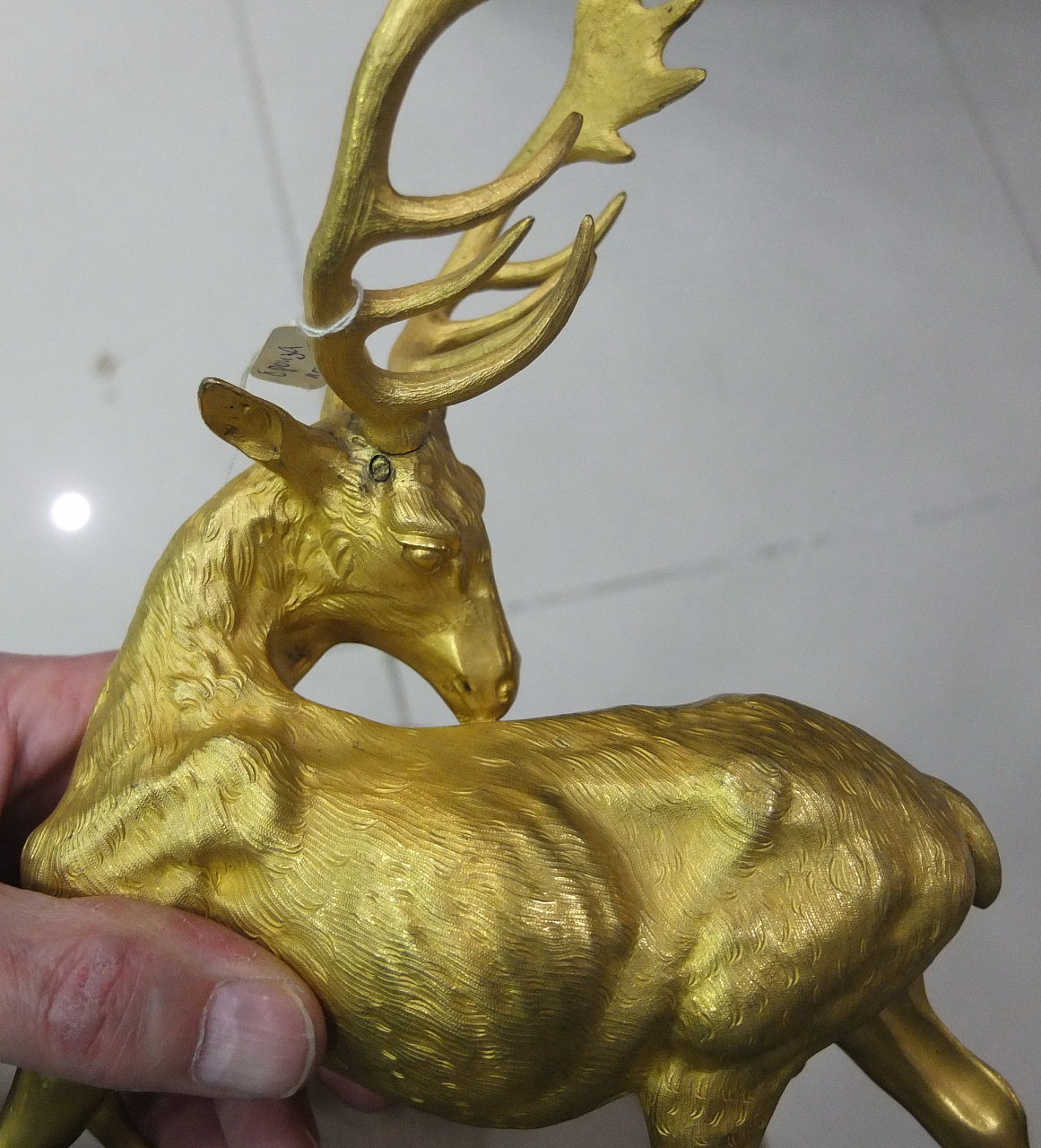 бронзовая статуэтка Золотой Олень, старая фото 2