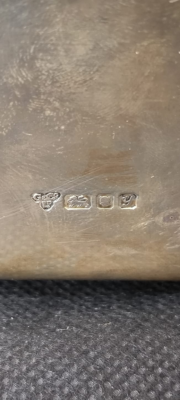 Салфетница серебряная, Англия, 1990г, серебро 925°проба фото 4