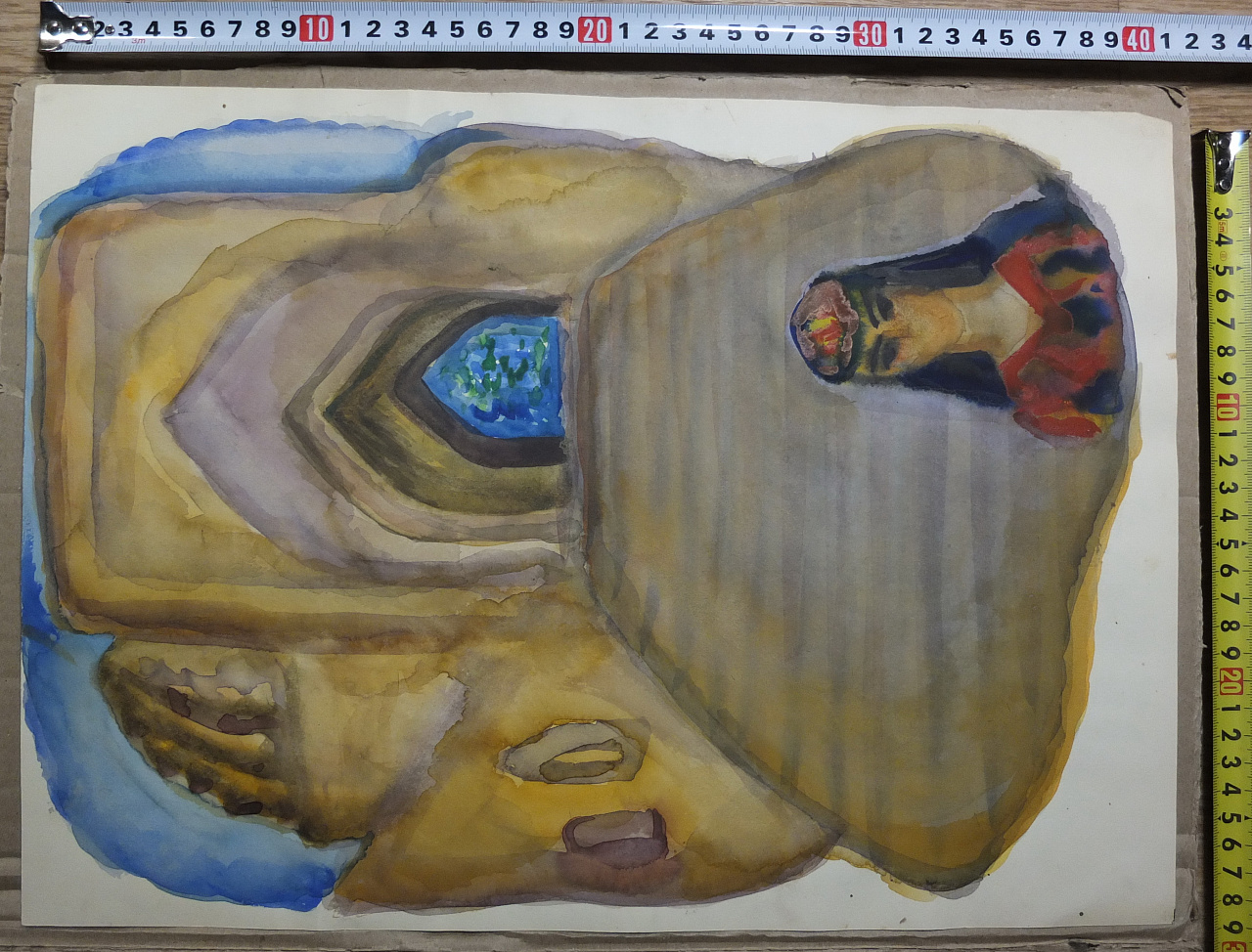акварель Восточная Дева, акварель, художник Павел Кузнецов, начало  20го века, царская Рос фото 5