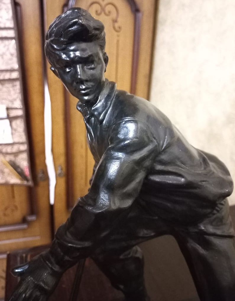 чугунная статуэтка Юный Спортсмен, Касли, 1966 год фото 2