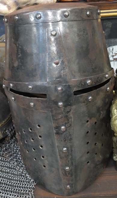 шлем крестоносца, сталь, современная копия