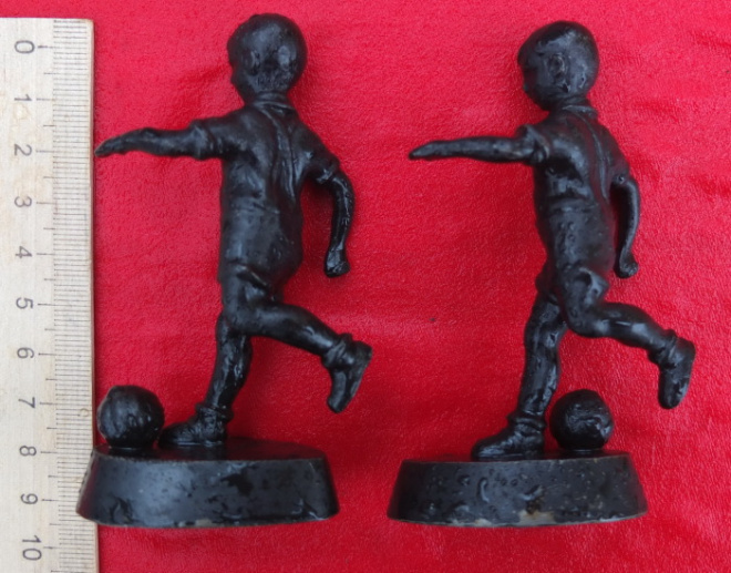 чугунные статуэтки Юные футболисты, Касли,1979 год