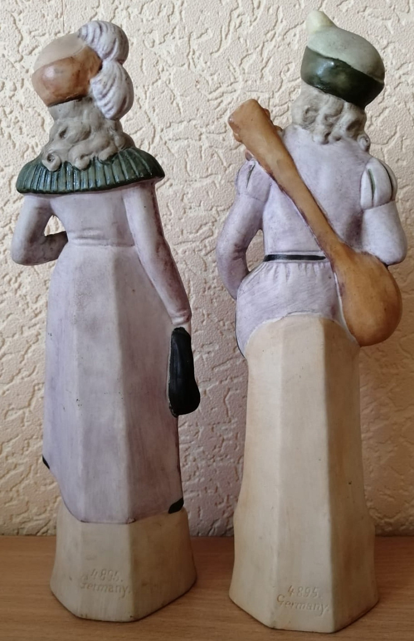 фарфоровые статуэтки Девушка и Юноша,пара, фарфор Германия,1920е годы фото 2