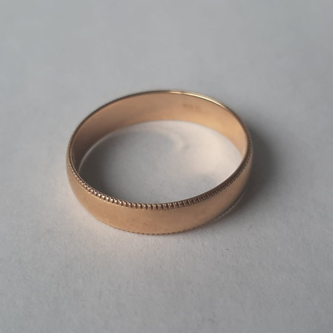 Золотое обручальное кольцо 585⁰