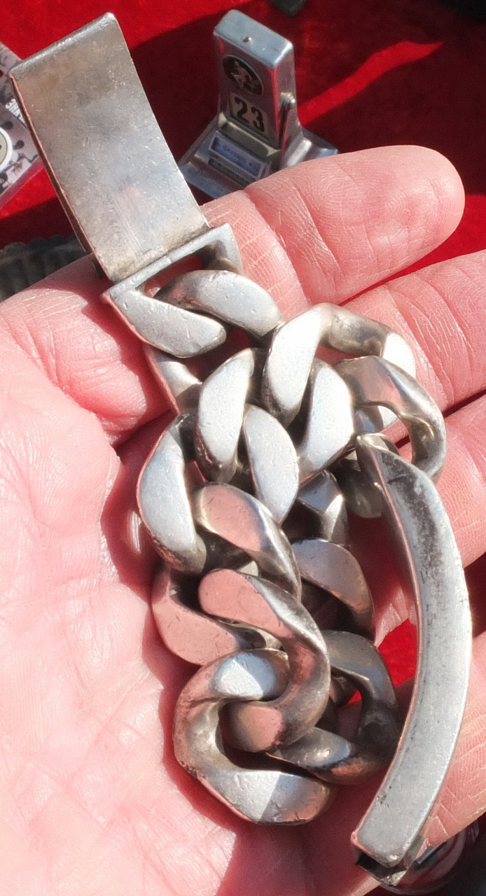 серебряный браслет мужской, серебро 925 проба, крупная вязка фото 5