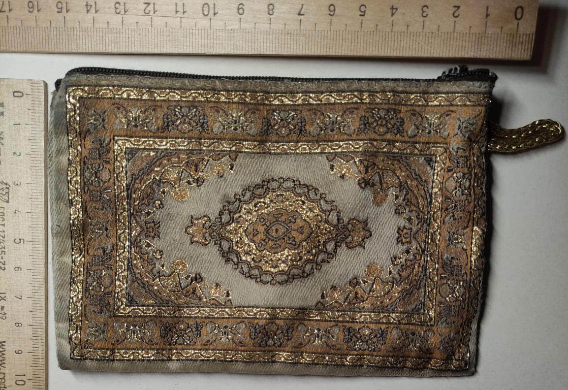 женский кошелёк, ручная вышивка, старый фото 4