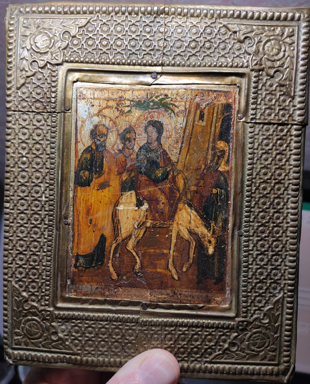 икона Вход в Иерусалим, 19 век фото 5