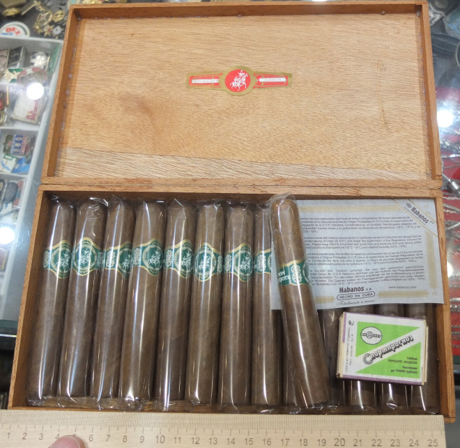 кубинские сигары Дон Кихот, коробка, 14 шт, ручная работа, коллекционные