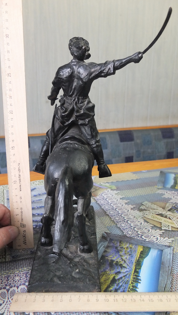чугунная статуэтка Салават Юлаев, СССР фото 3