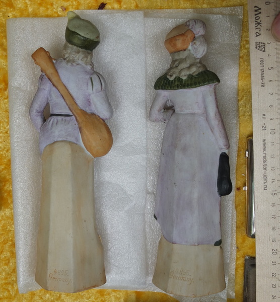 фарфоровые статуэтки Мальчик и Девочка, пара, начало 20 века, Германия фото 5