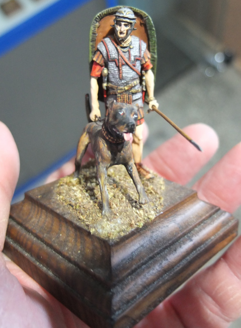 оловянный солдатик Римский легионер с собакой, ручная работа, ручная   раскраска