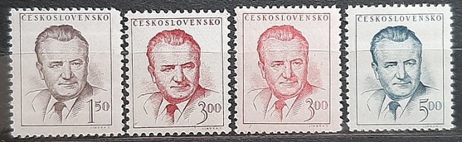 Чехословакия, 1948 год, № 552/554, " Президент Клемент Готвальд (1896-1953) ", MNH**