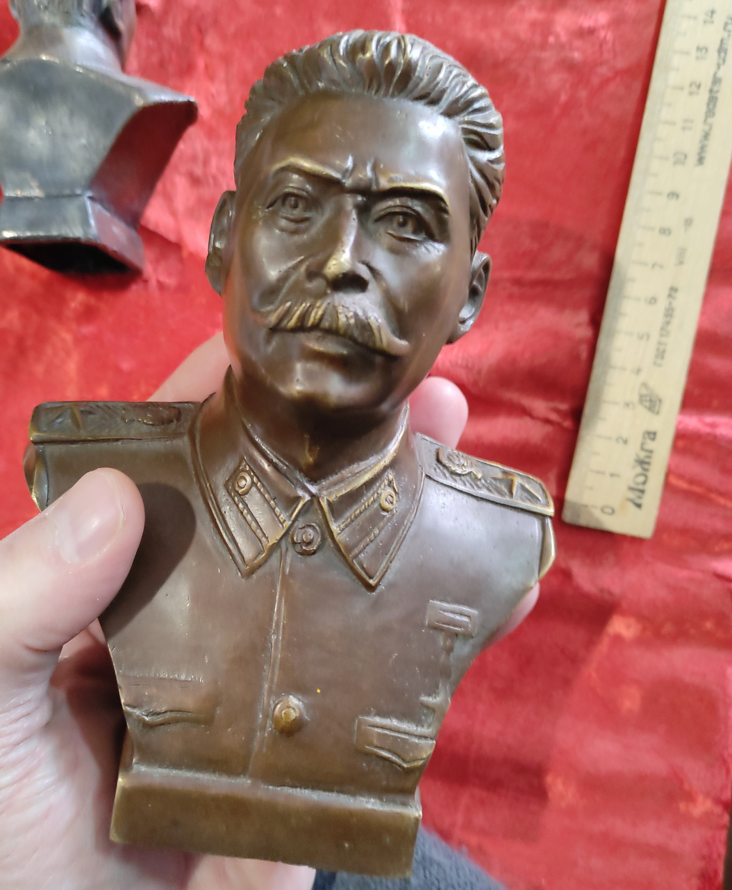 бронзовый бюст Сталин, высота 15 см ​​​​​​​