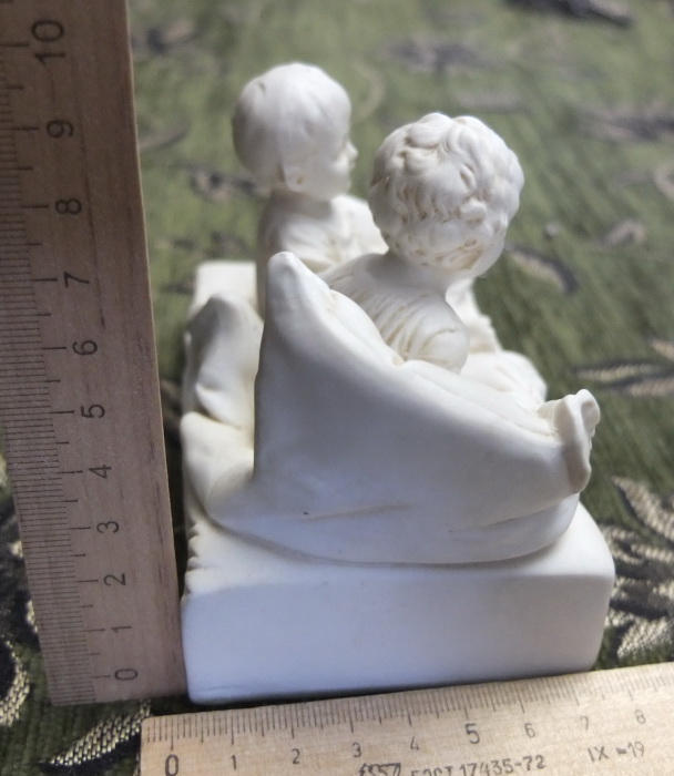 фарфоровая статуэтка Дети, фарфор бисквит, Европа, 19 век фото 2