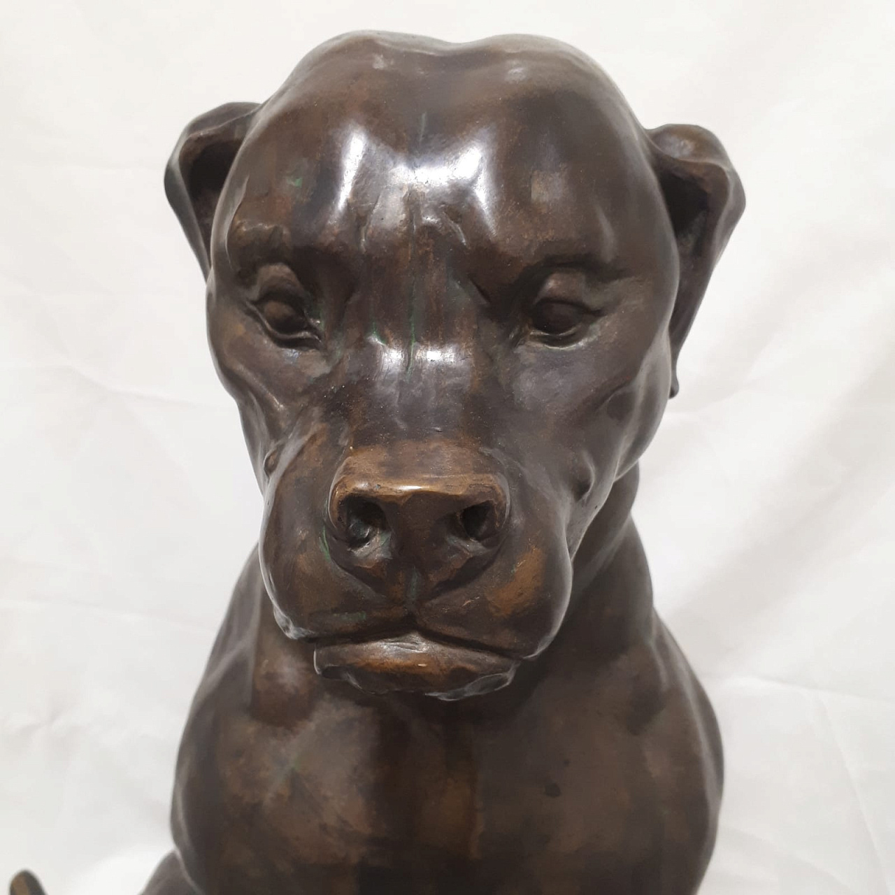 Большая бронзовая скульптура Собака фото 3