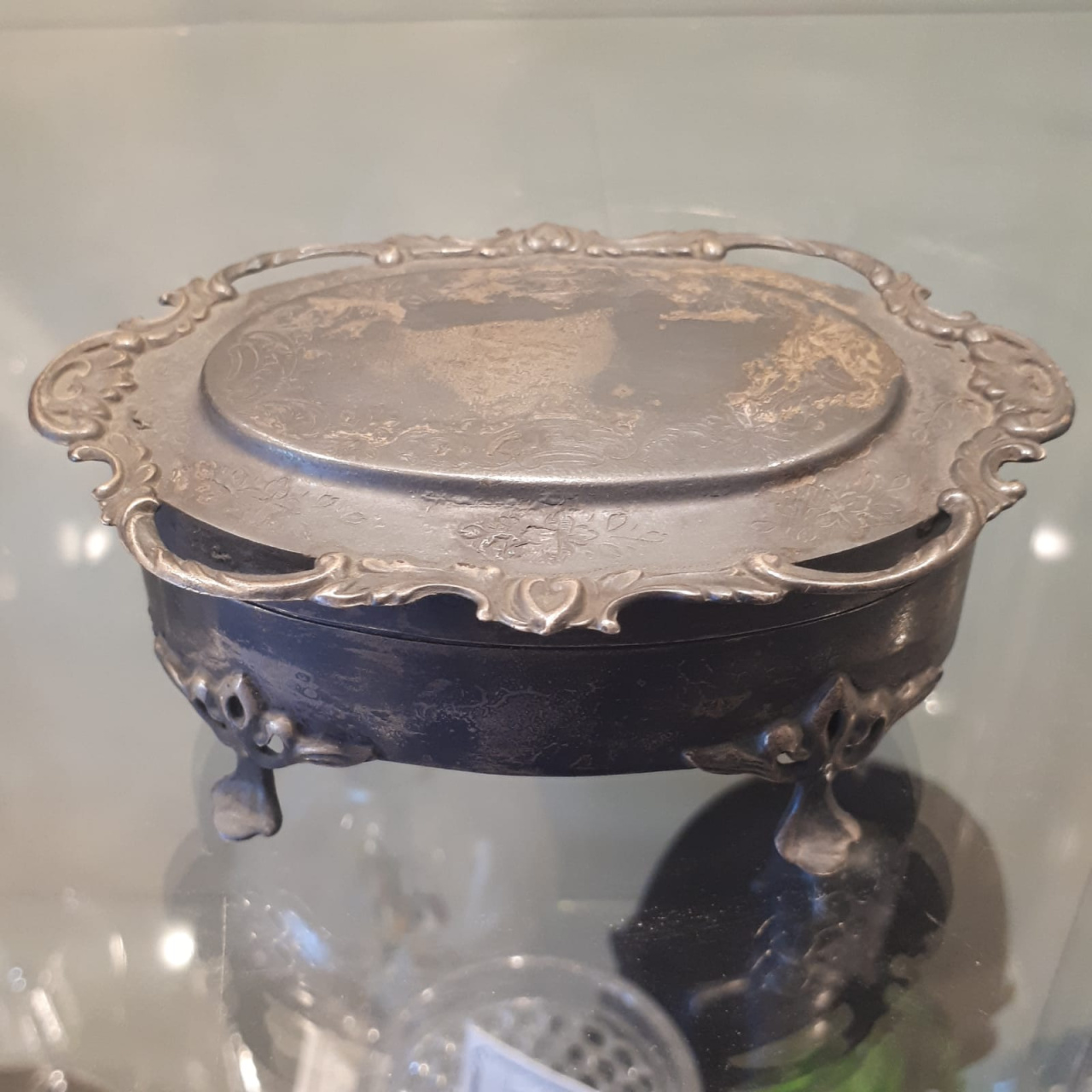 Серебряная шкатулка старинное  Английское серебро