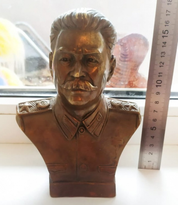 бронзовый бюст Сталин, высота 20 см ​​​​​​​