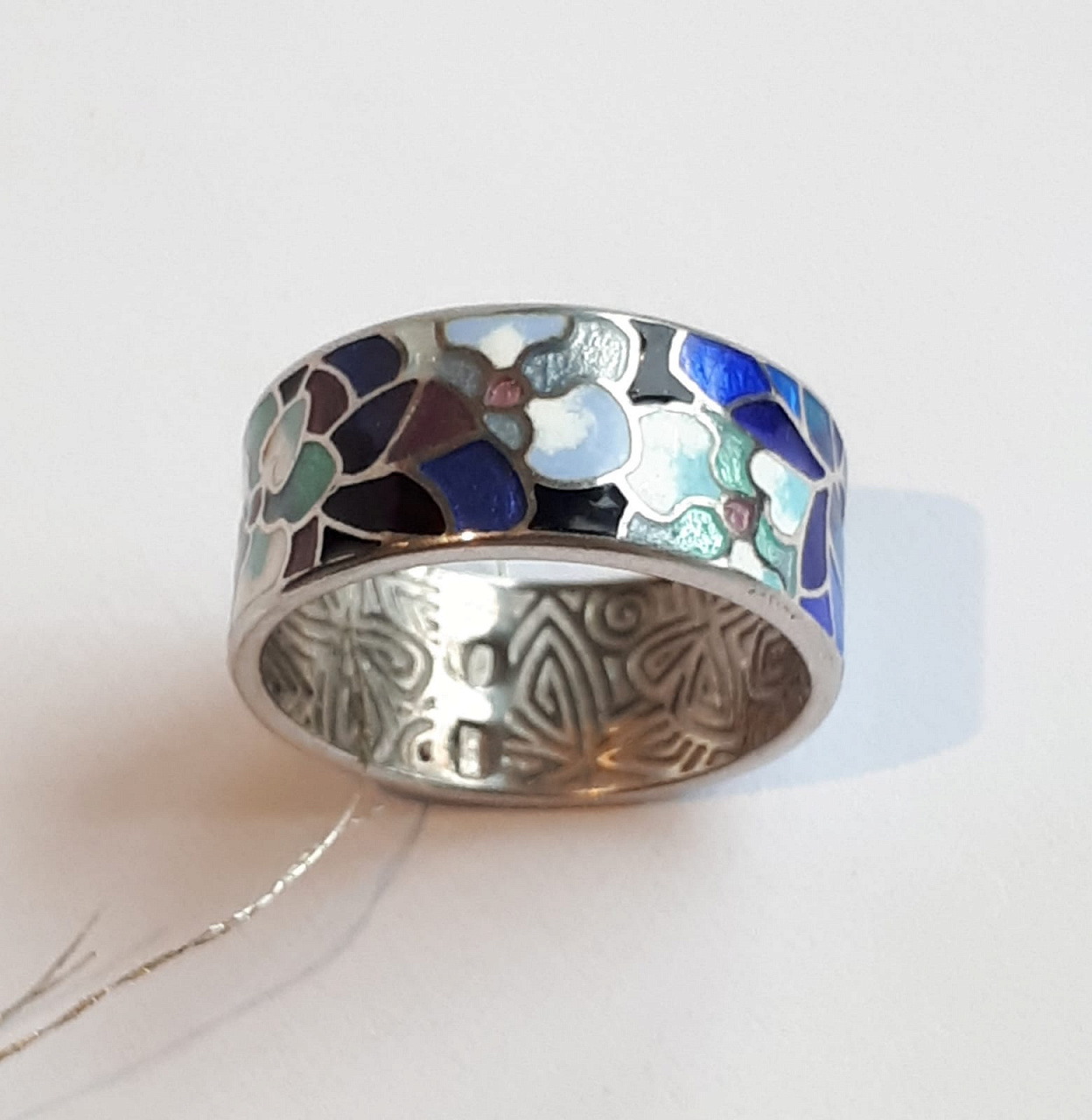Серебряное изделие Кольцо с эмалью, Мармелад. фото 3
