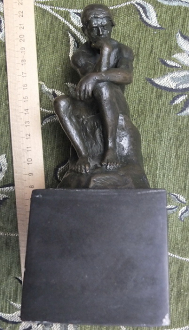 бронзовая статуэтка Мыслитель, Роден, копия