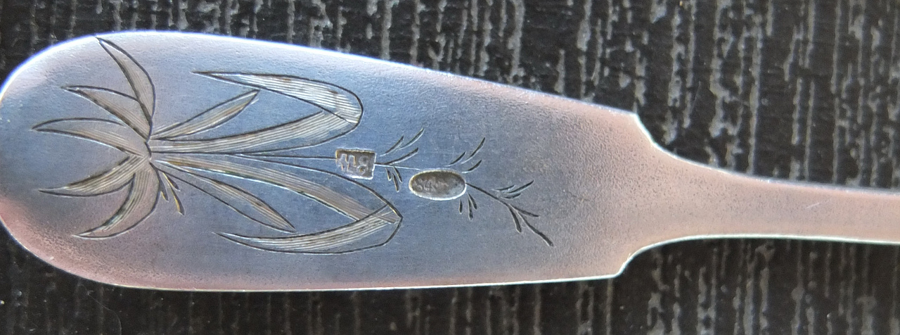 серебряные царские ложки, серебро 84 проба, ручная гравировка фото 8