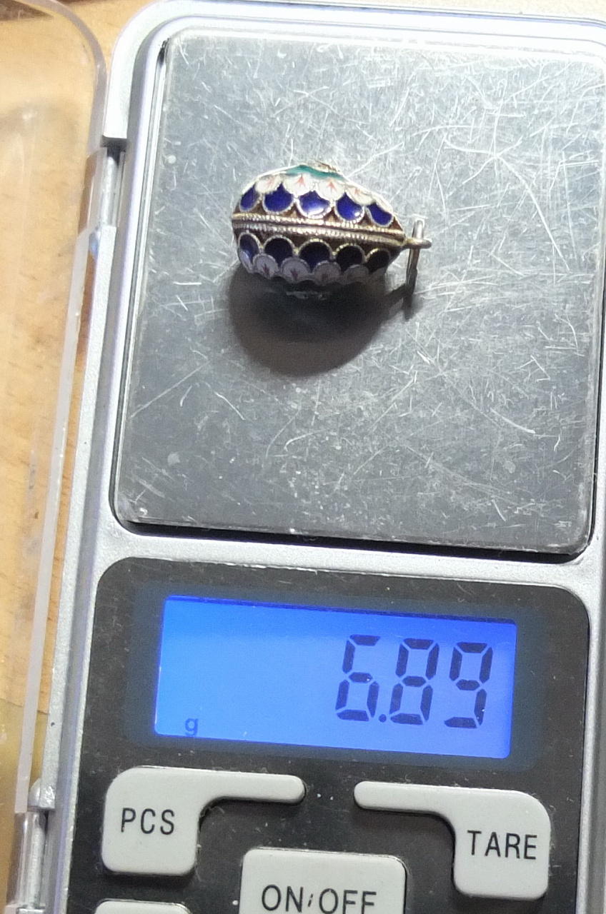 кулон серебряное пасхальное яйцо в эмалях, серебро 916 проба фото 5