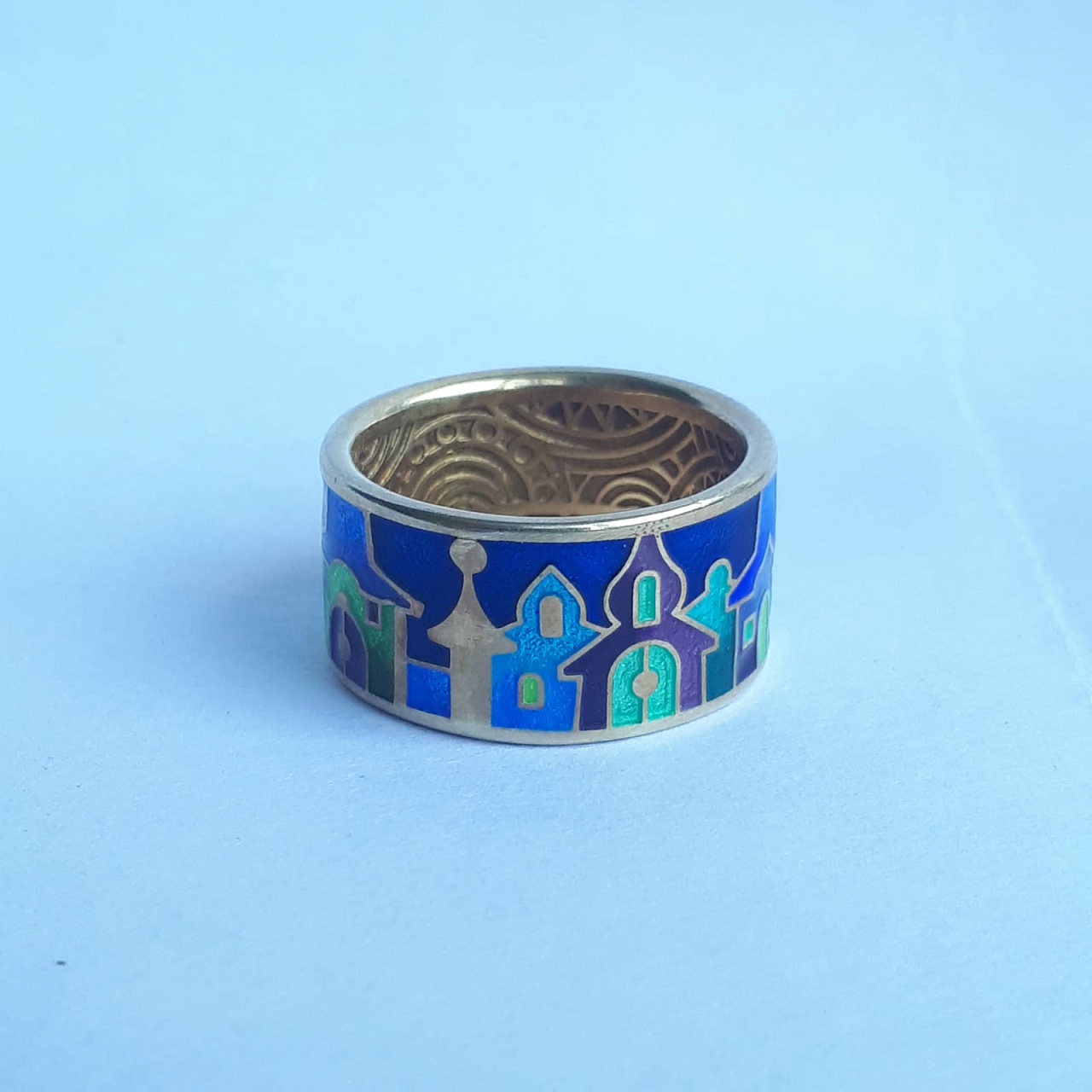 Ювелирное украшение серебряное кольцо 925 пробы позолота Мармелад фото 3