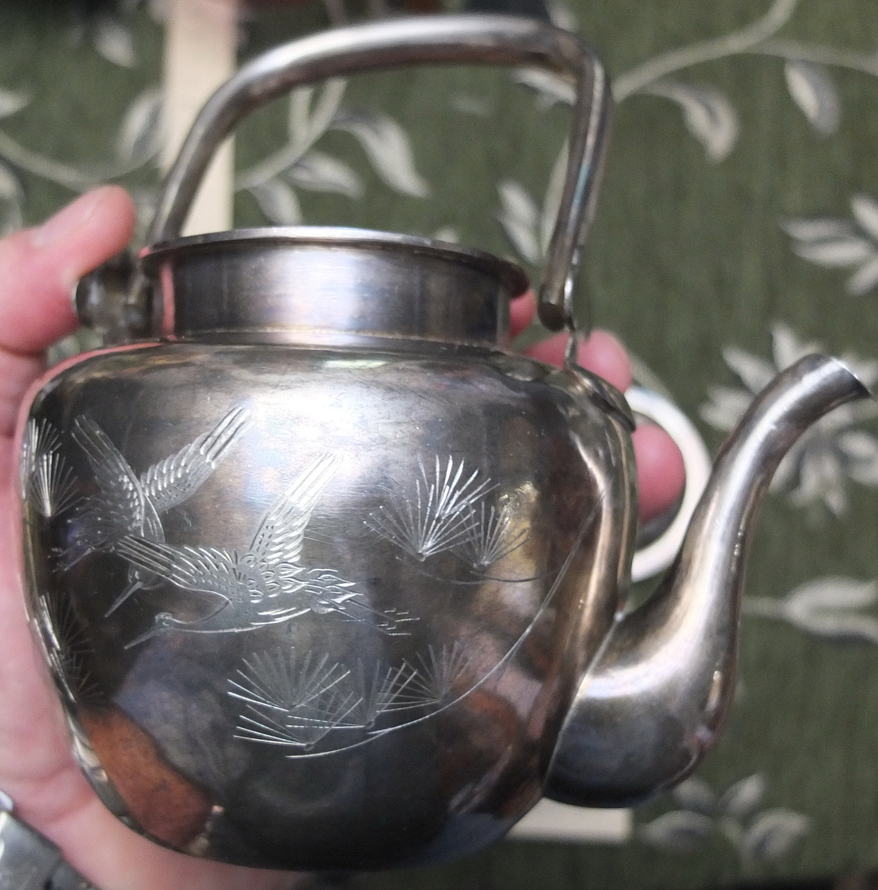 серебряный чайник заварочный, серебро, 960 проба, Китай фото 8