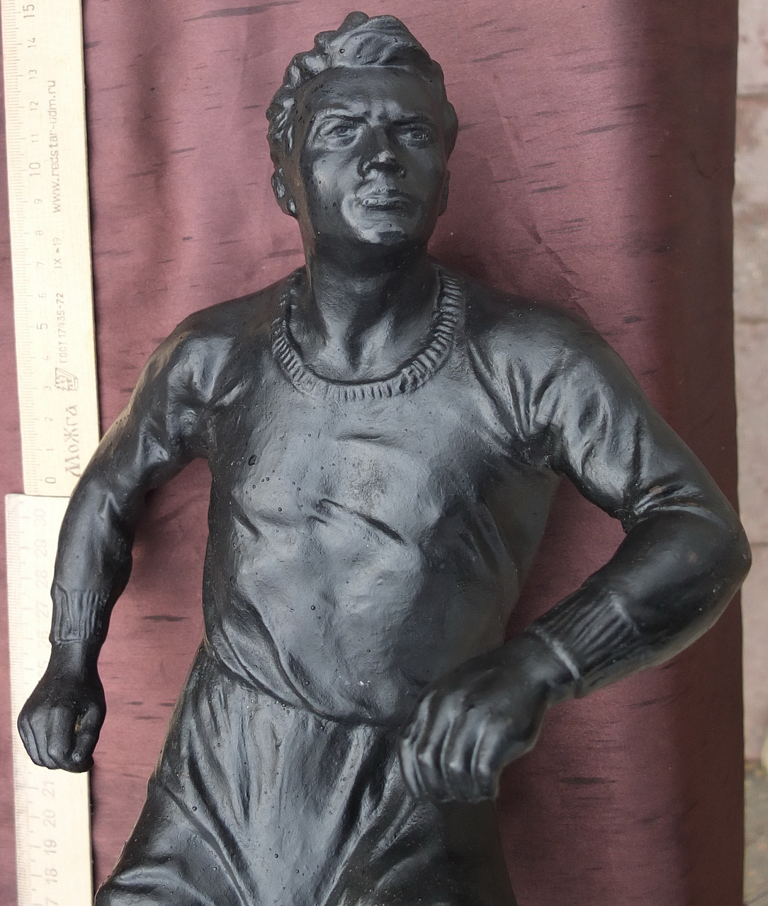 чугунная статуэтка Футболист, Монументскульптура, Ленинград, 1955 год фото 4