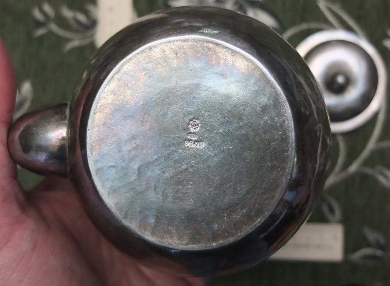 серебряный чайник заварочный, серебро, 960 проба, Китай фото 5