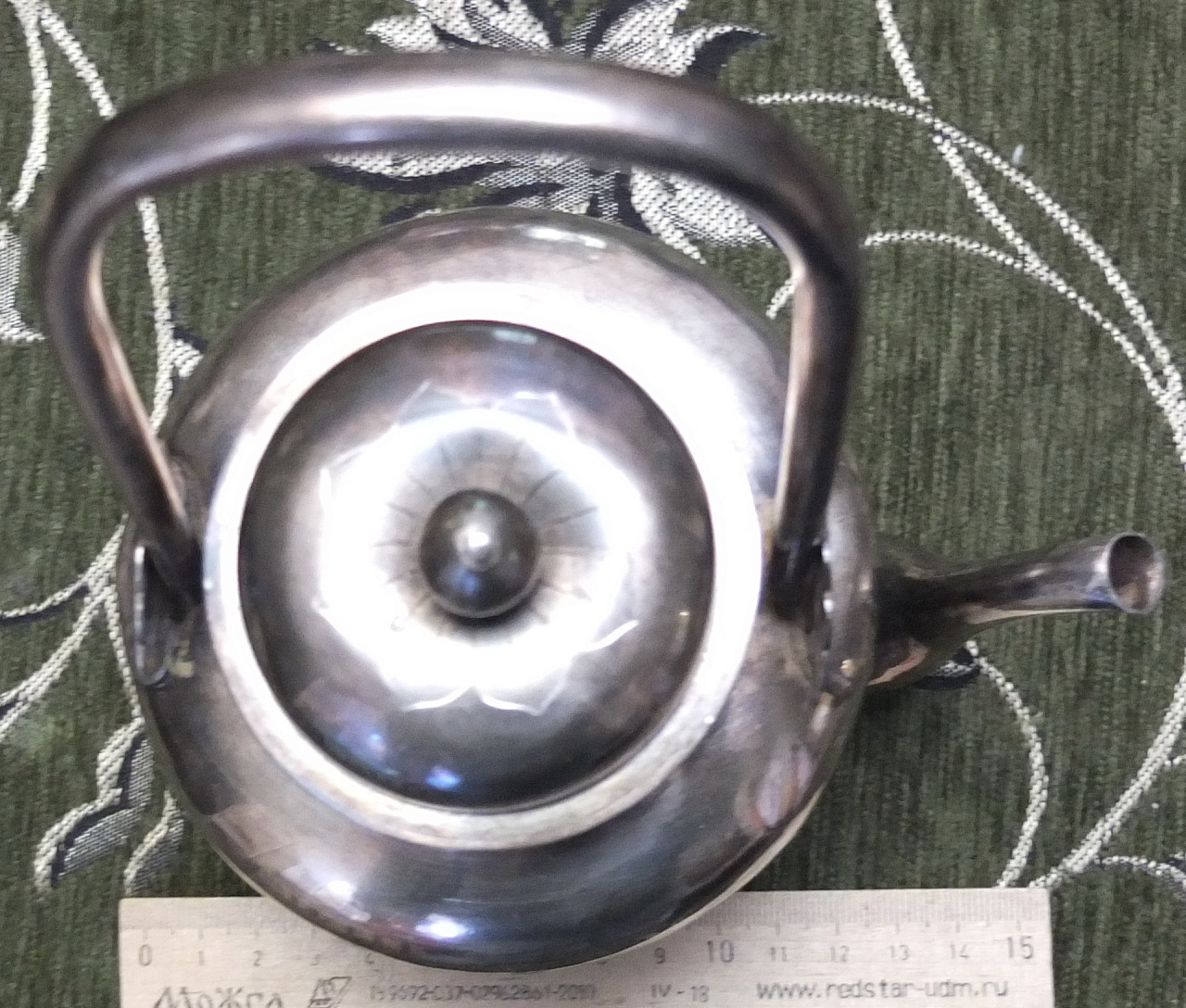 серебряный чайник заварочный, серебро, 960 проба, Китай фото 3