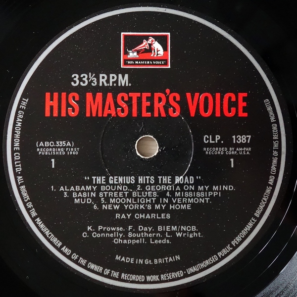 Ray Charles - The Genius Hits The Road - 1960 UK Mono LP фото 4