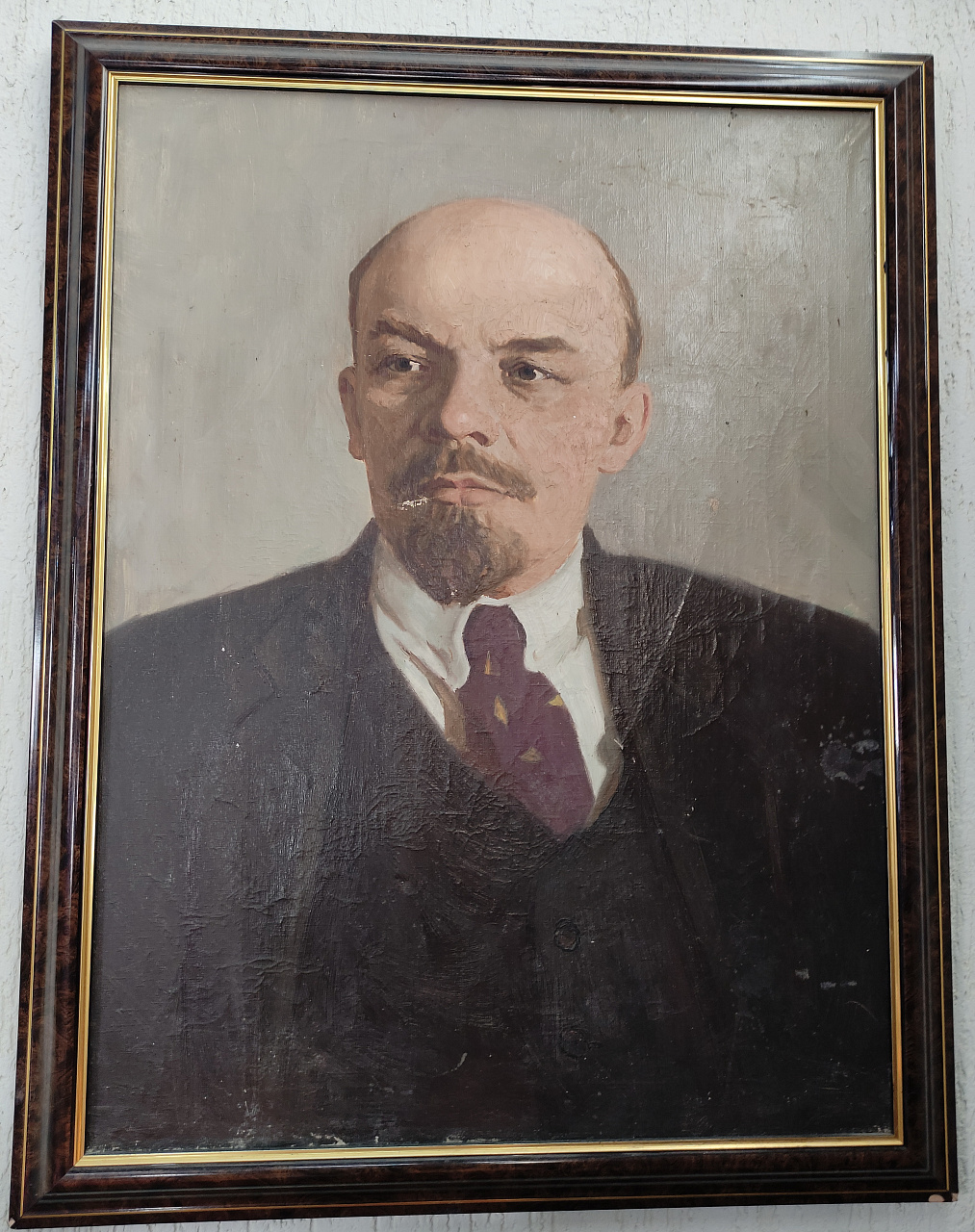 портрет Ленин, холст,масло, НХ  70 х 100 см фото 2