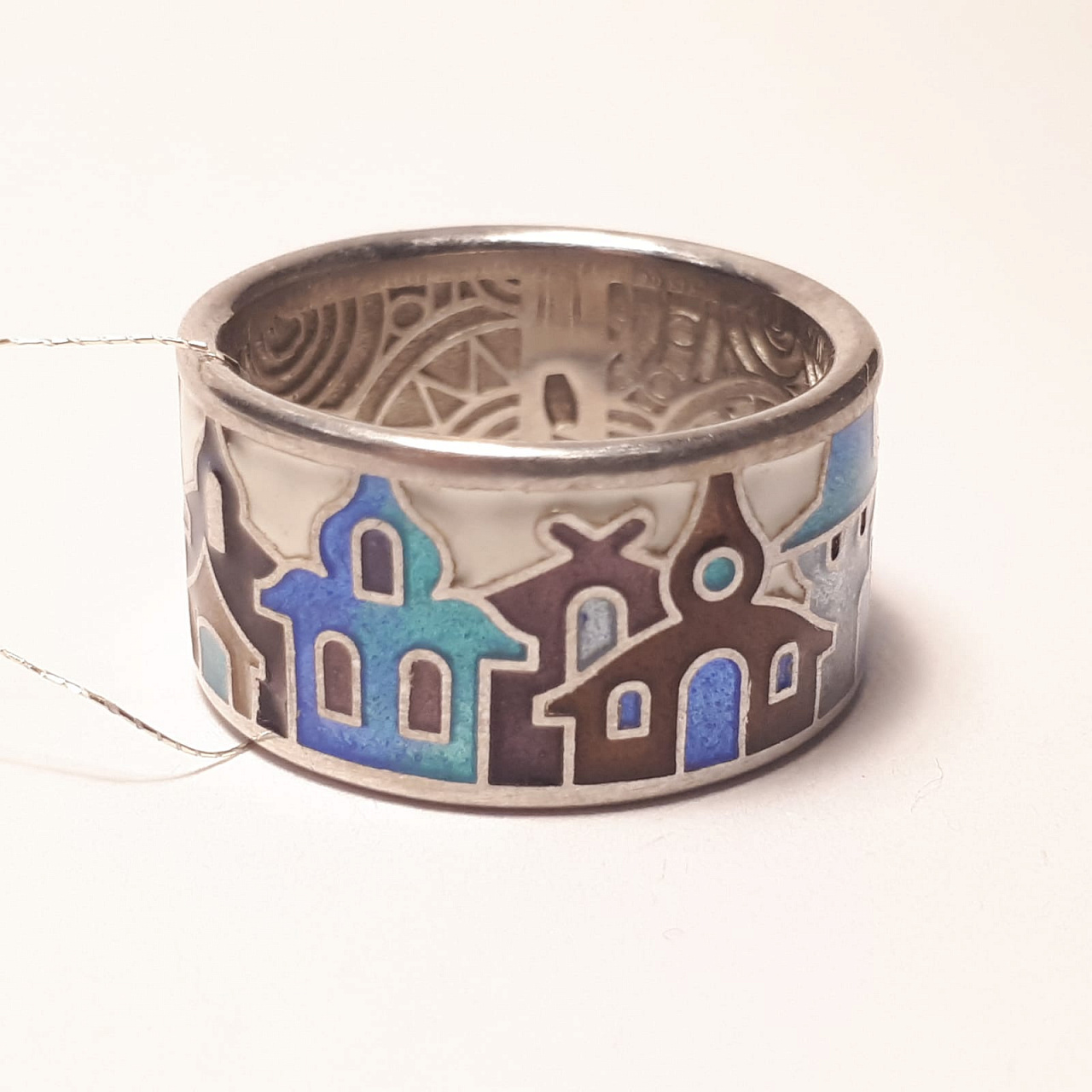 Серебряное изделие Кольцо с эмалью, Мармелад. фото 2