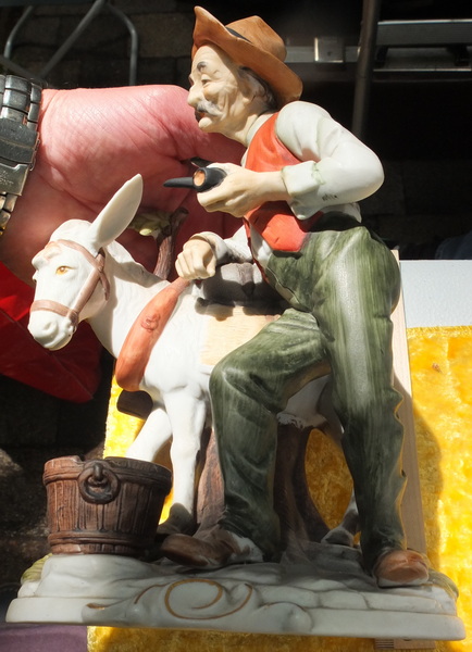 фарфоровая статуэтка Дедушка с осликом, фарфор Европа фото 4
