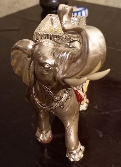 статуэтка серебряный слон   фото 4