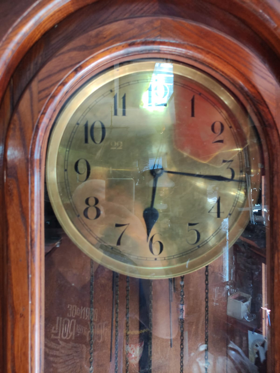 часы напольные в деревянном корпусе, Германия, начало 20го века,  рабочие, часовой и получ фото 5