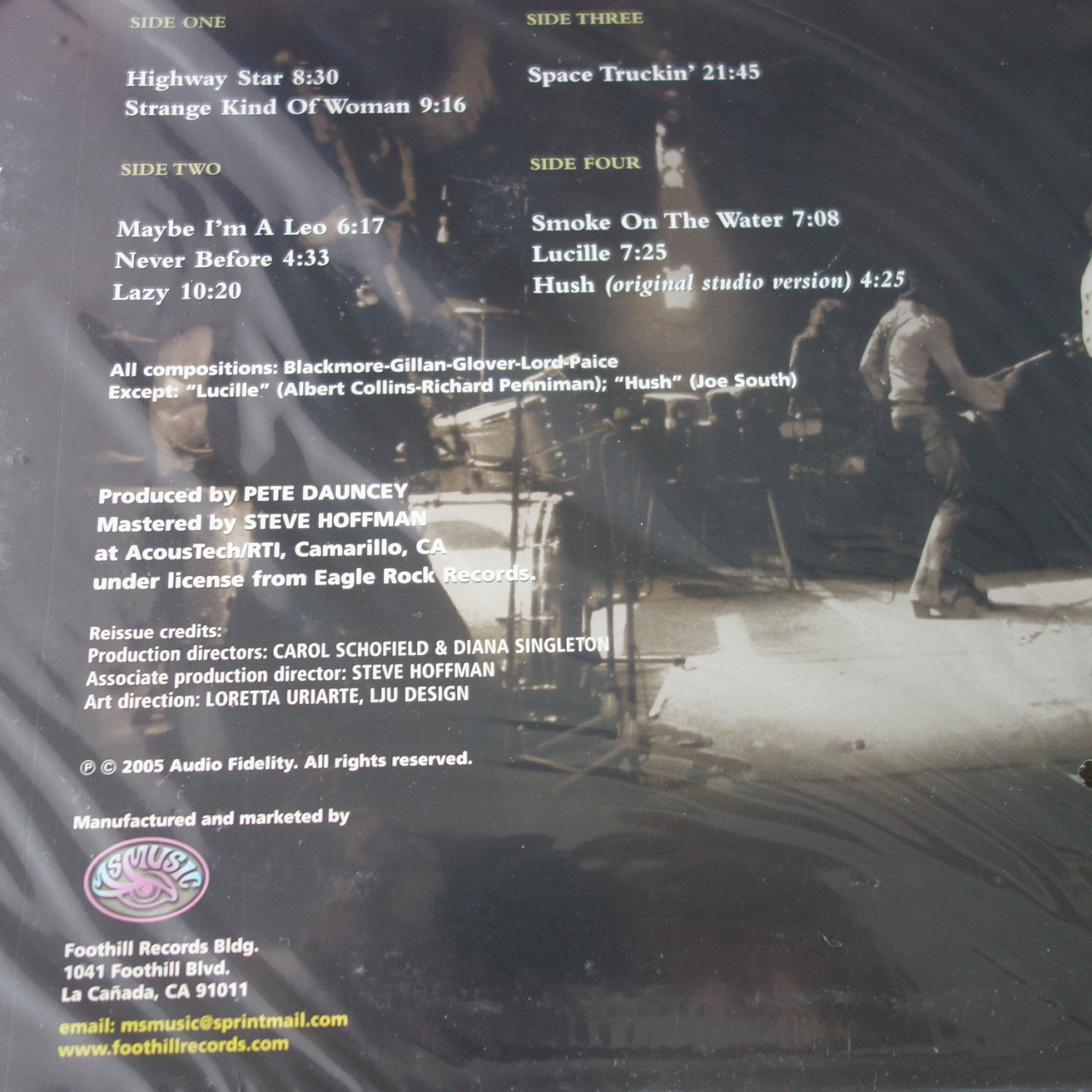 Deep Purple - Live On The BBC 2LP 2005 US, NEW, Sealed, Mastered By Steve Hoffman фото 7