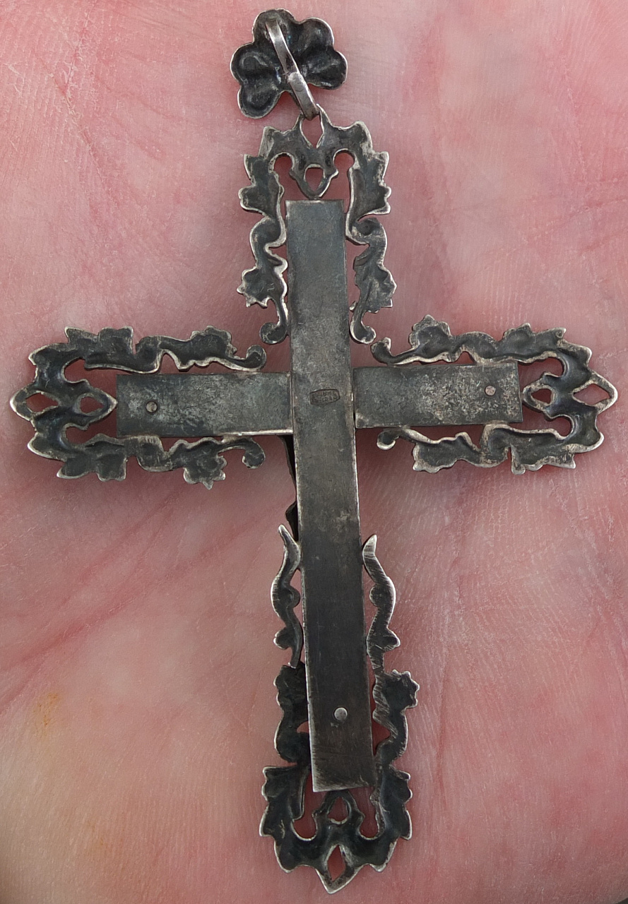 серебряный крест распятие, серебро 875 проба фото 6