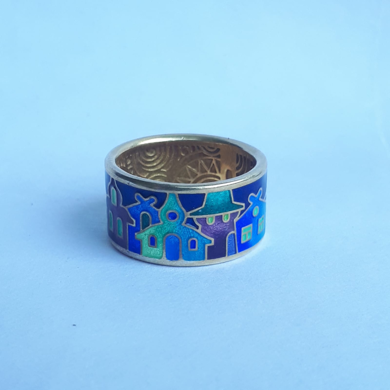 Ювелирное украшение серебряное кольцо 925 пробы позолота Мармелад