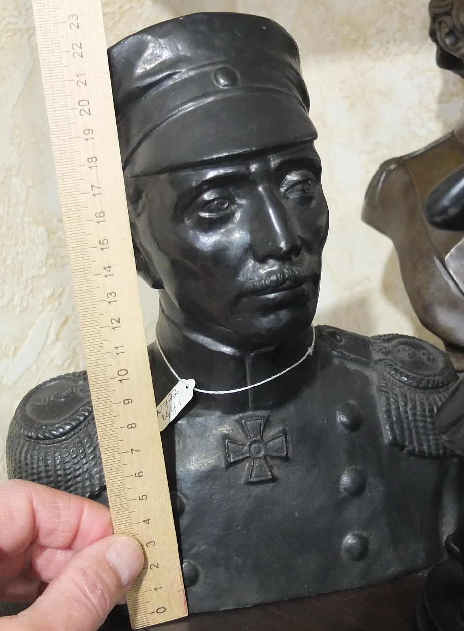 чугунная скульптура Адмирал Нахимов, Касли, 1958 год фото 2