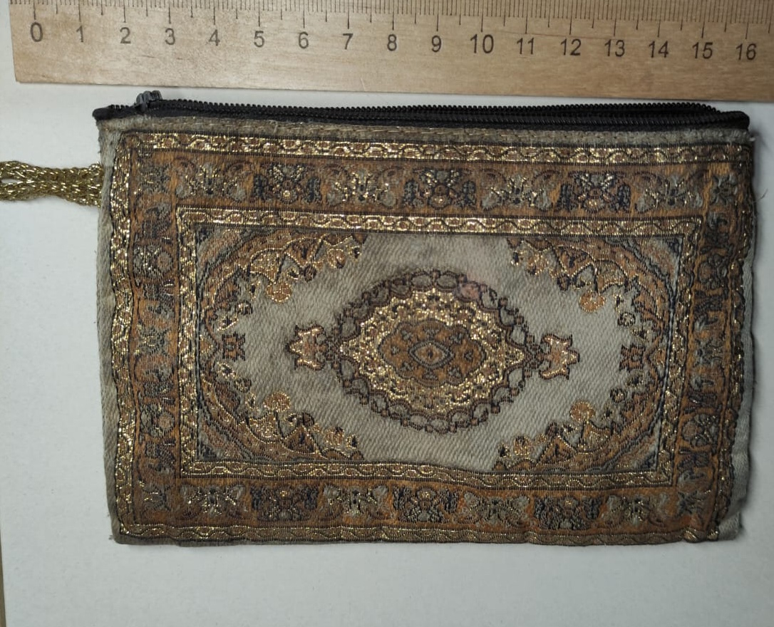 женский кошелёк, ручная вышивка, старый фото 6
