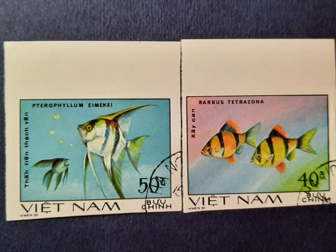 Марки Вьетнама " Рыбки"