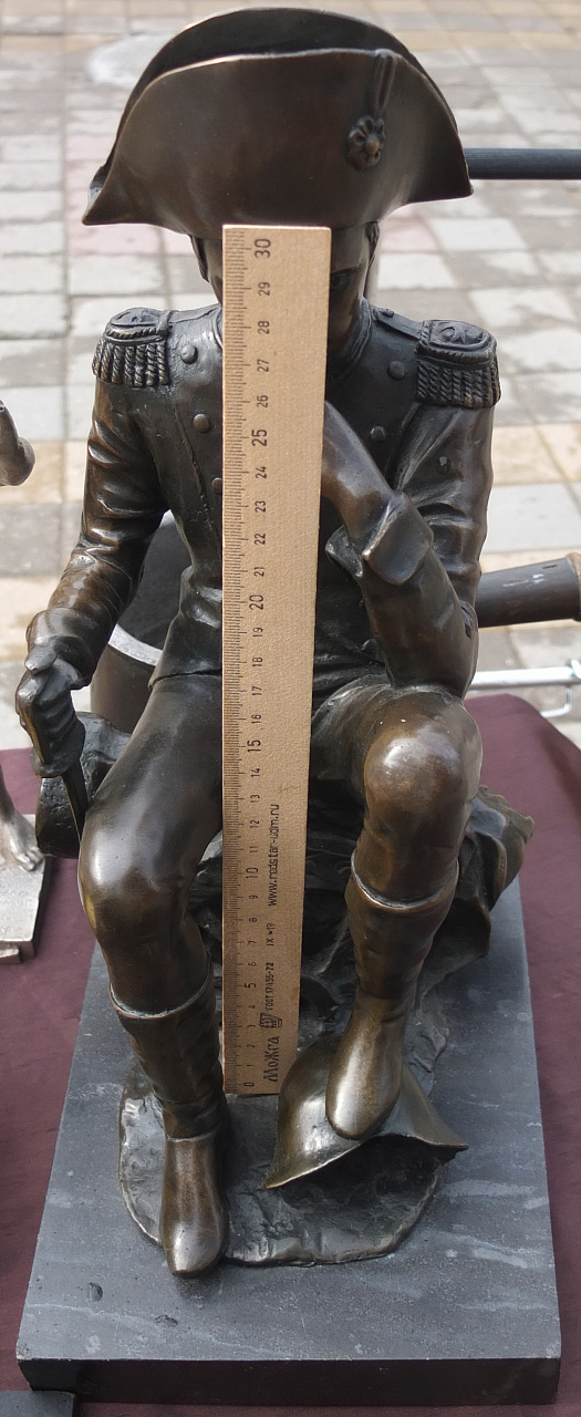 бронзовая статуэтка Наполеон, старая фото 3