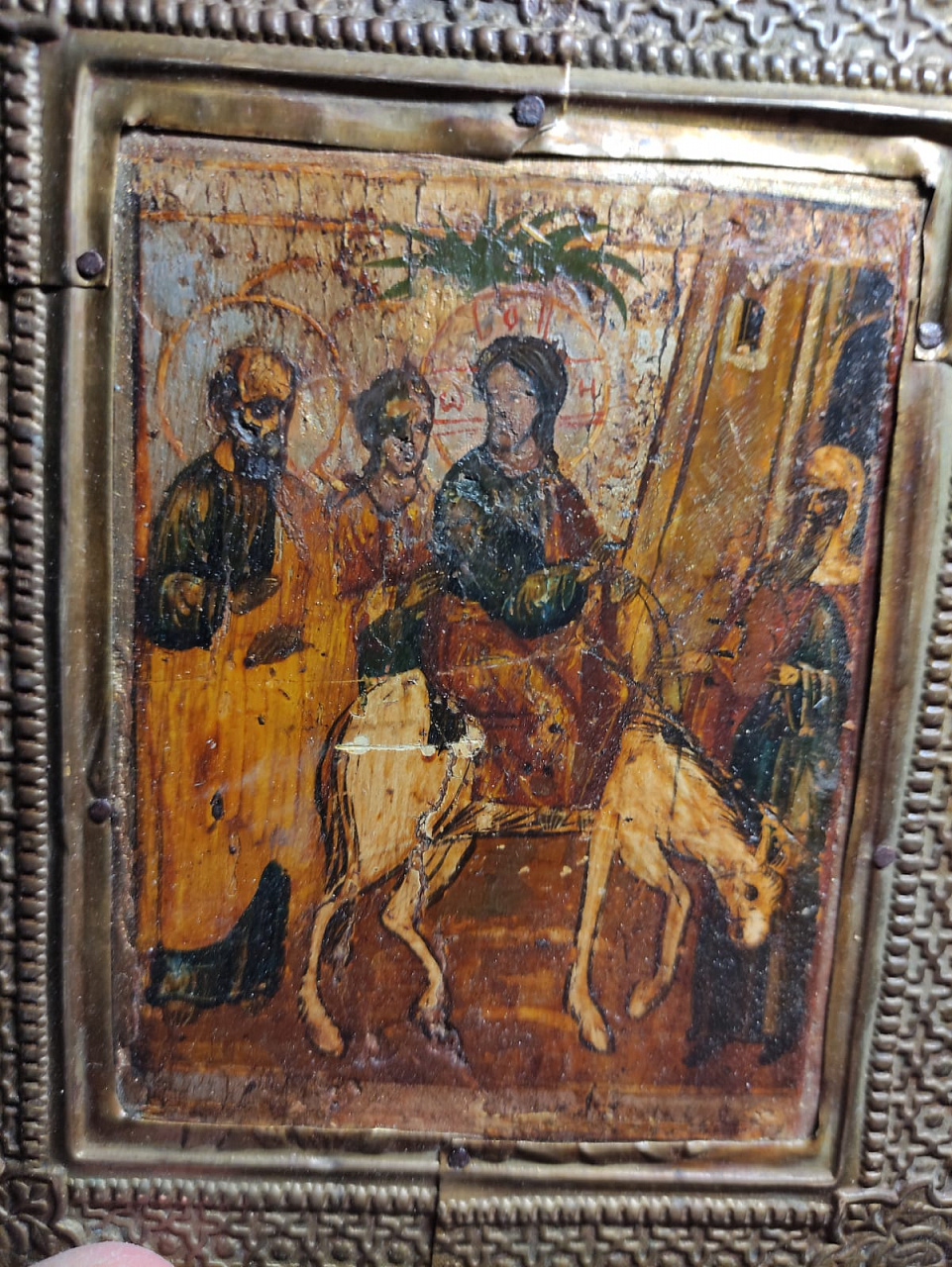 икона Вход в Иерусалим, 19 век фото 4