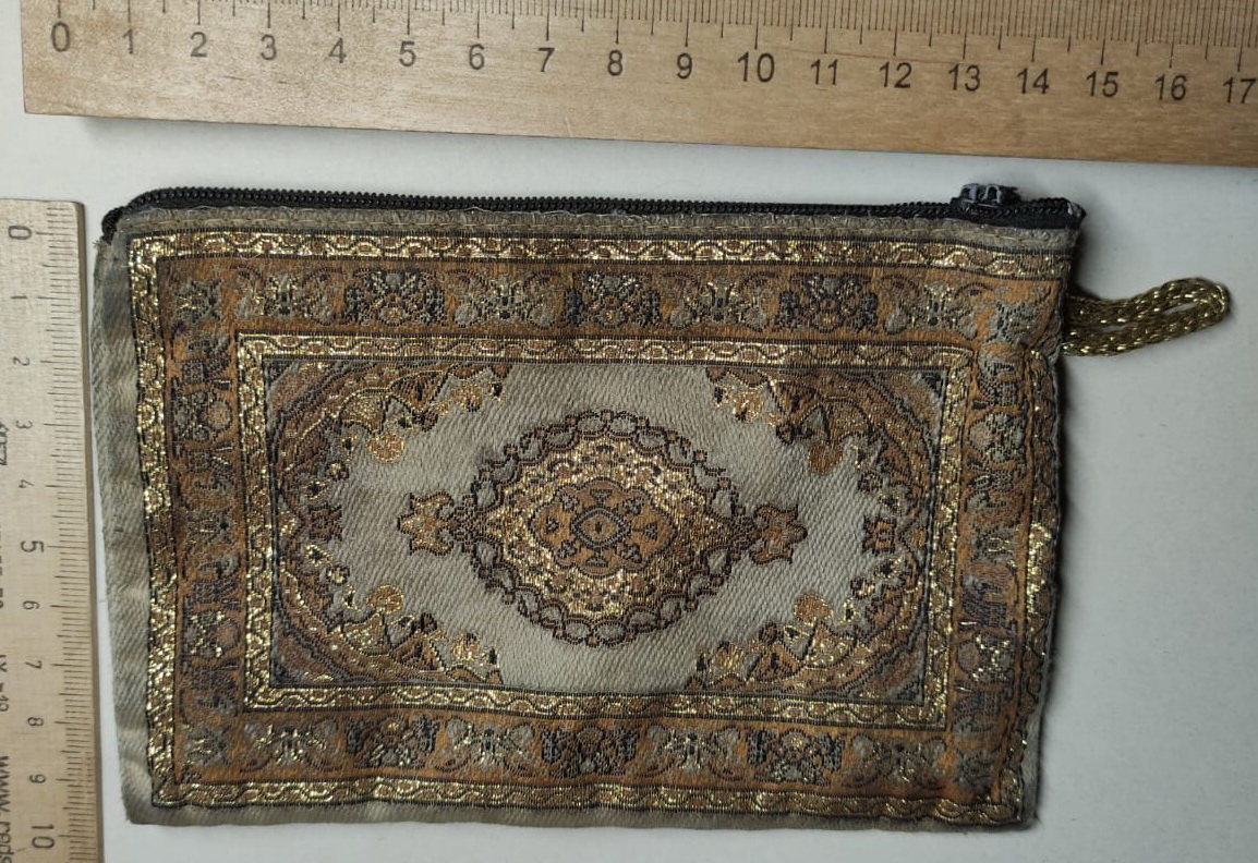 женский кошелёк, ручная вышивка, старый фото 7