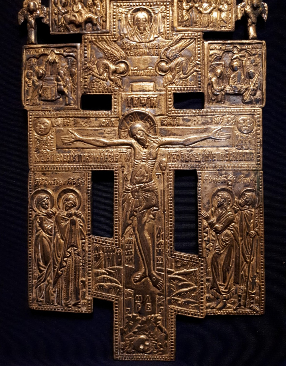Меднолитой Крест - Распятие Христово фото 2