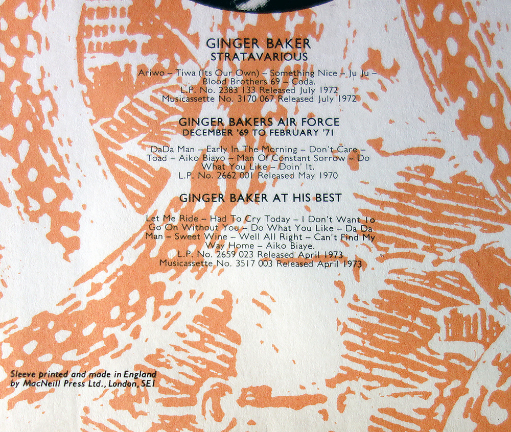Cream - Disraeli Gears - 1967 UK Reaction LP фото 7
